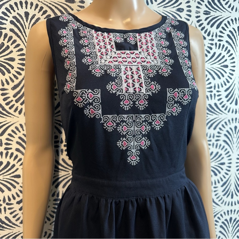 Pomelo Bohemian Embroidered Dress